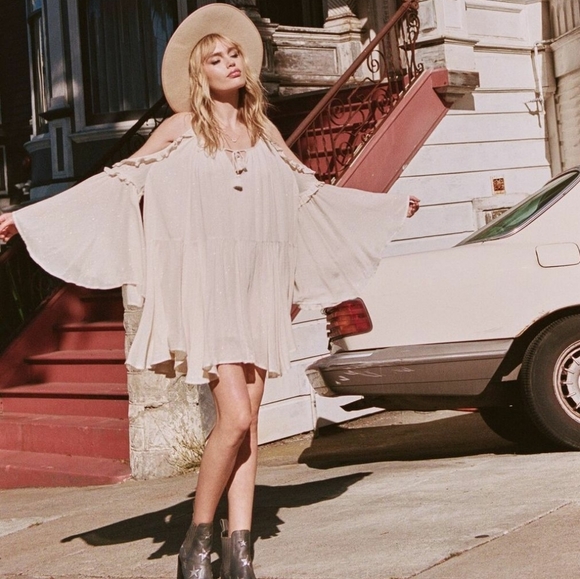 Spell & the gypsy florence mini dress creme brulee
